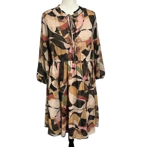 Torrid sz 1 (16) lightweight Abstract Print Women's Dress - Picture 1 of 11